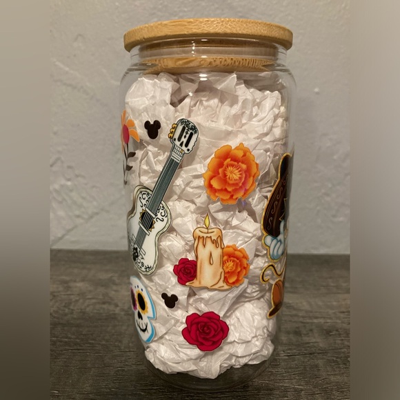 Handcrafted Mickey and Minnie Mouse Coco Vibes Tumbler - Picture 4 of 6